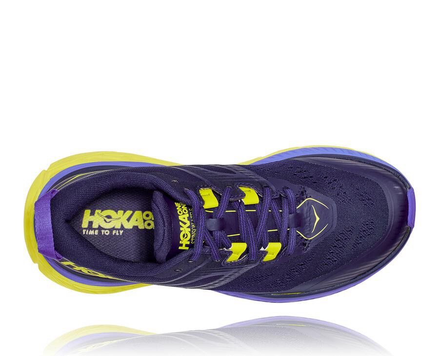 Zapatillas Trail Hoka One One Hombre - Stinson Atr 6 - Azules/Verde - JFZ249786